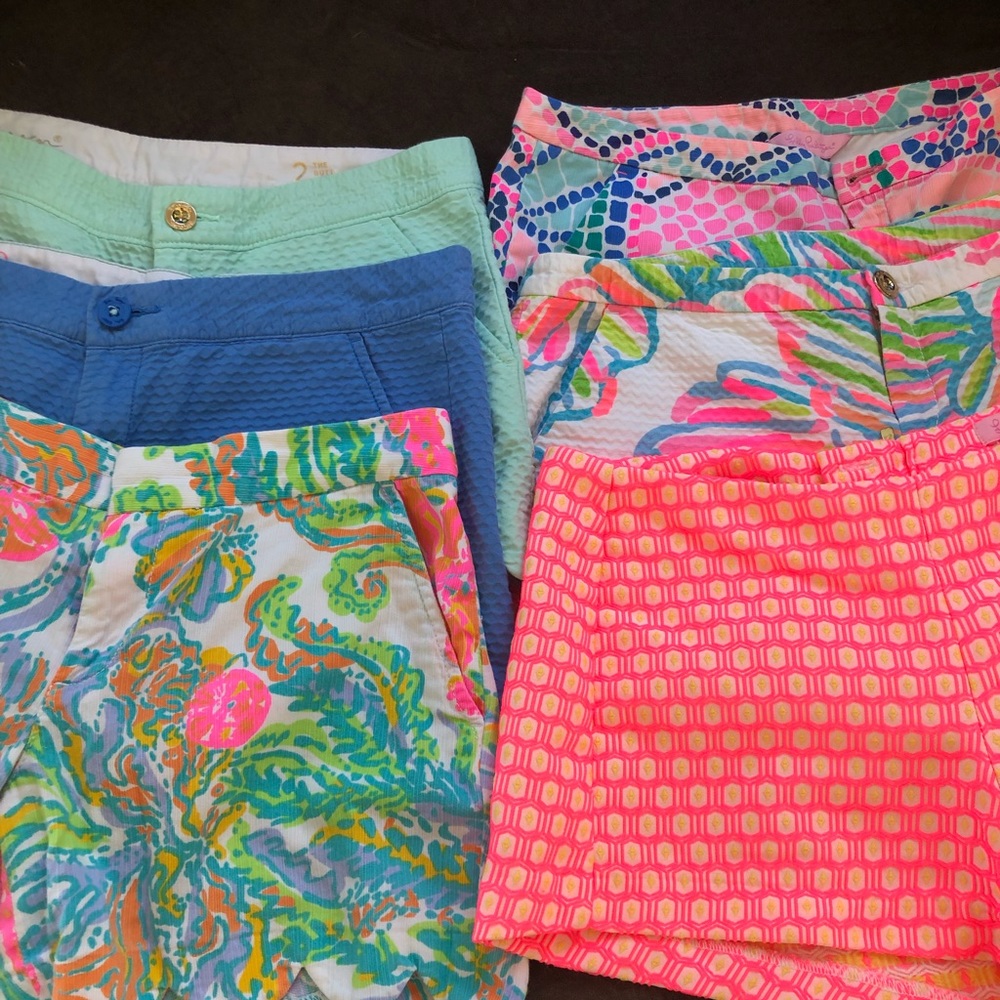 Lot of 6 Lilly P shorts size 2